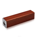 rectangle tube wood mobile power 2000mAh wood power bank laser carving logo